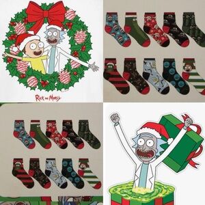 Rick and Morty Christmas Socks